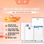 Máy Hút Ẩm Dân Dụng Kosmen KM- 12L/20L/25L/30L/60L/Ngày, Vận Hành Êm Ái, Có Wifi & Sấy Quần Áo - Bảo Hành 2 Năm — ảnh 1