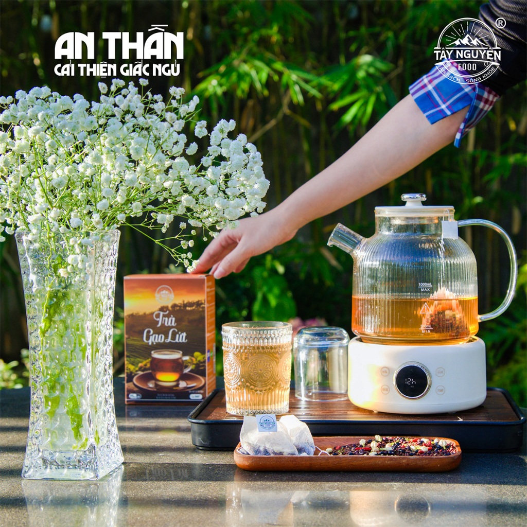 Trà Gạo Lứtây Nguyên Food Hộp 500G - Hình Ảnh Thực Tế