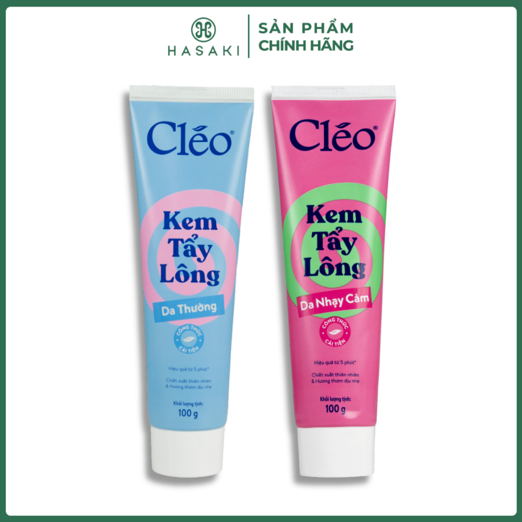 Kem Tẩy Lông Cléo Dành Cho Da Thường, Da Nhạy Cảm (Mới)