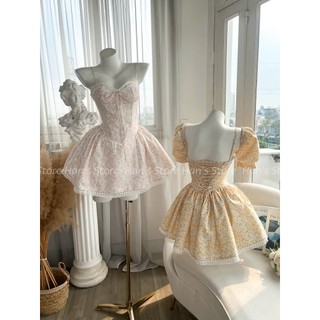 [HAN’S STORE] VÁY CÔNG CHÚA LITA HOA NHÍ CORSET BỒNG XÒE – MẶC 2 KIỂU, GỌNG ĐỊNH FORM, CÓ MÚT NGỰC TẾT 2026 ( ẢNH THẬT )
