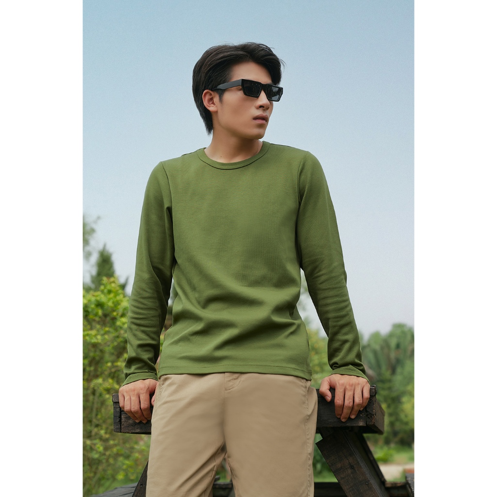 Áo Thun Nam Tay Dài Chất Cotton NINOMAXX 2510007
