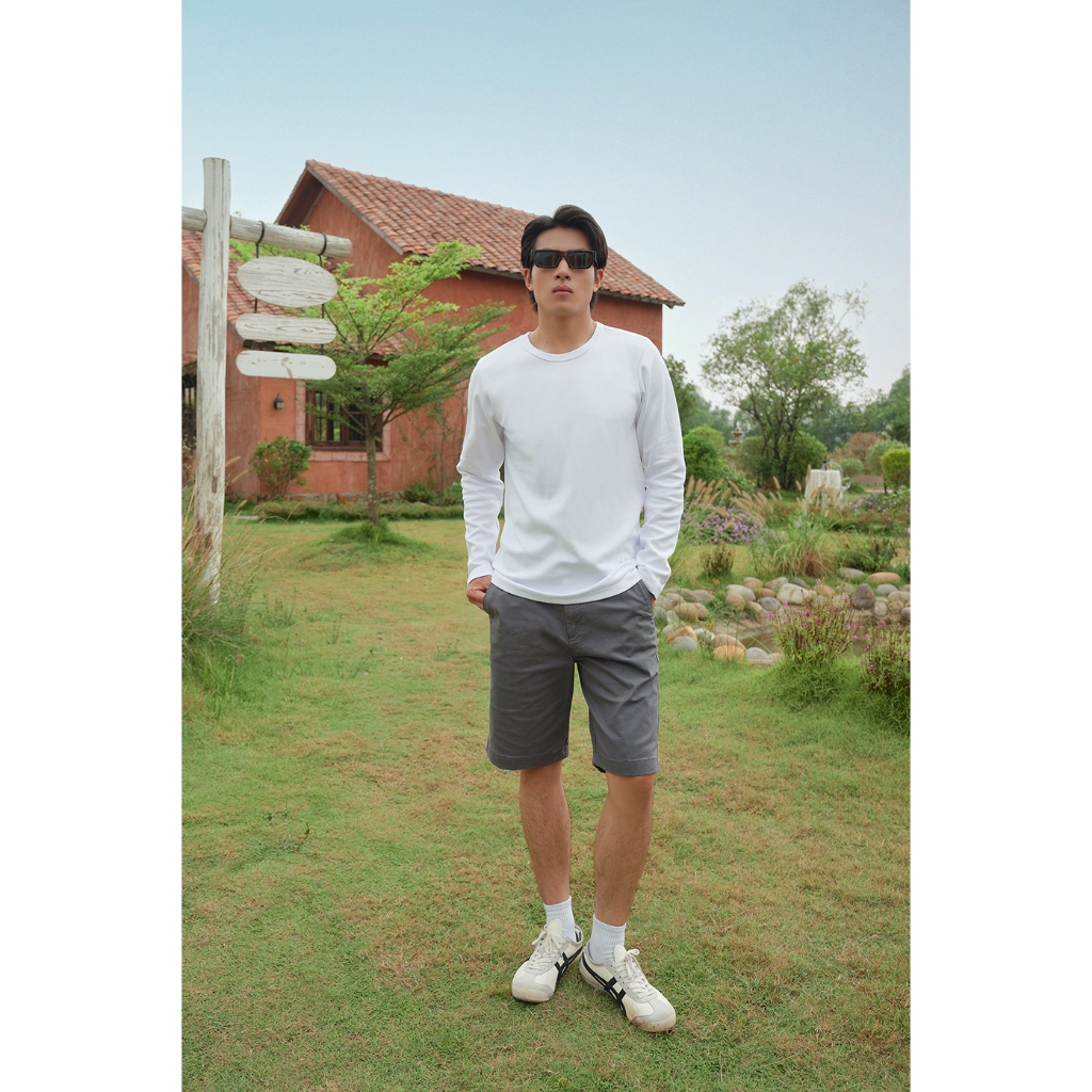 Áo Thun Nam Tay Dài Chất Cotton NINOMAXX 2510007