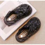 Sandal Bé Gái Quai Chéo Đính Kim Sa Cao Cấp - Giày Hè Bé Gái Phong Cách Hàn Quốc Điệu Đà (Bạc/Đen) TH Kids
