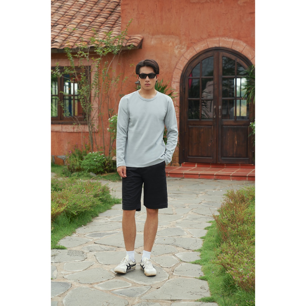 Áo Thun Nam Tay Dài Chất Cotton NINOMAXX 2510007