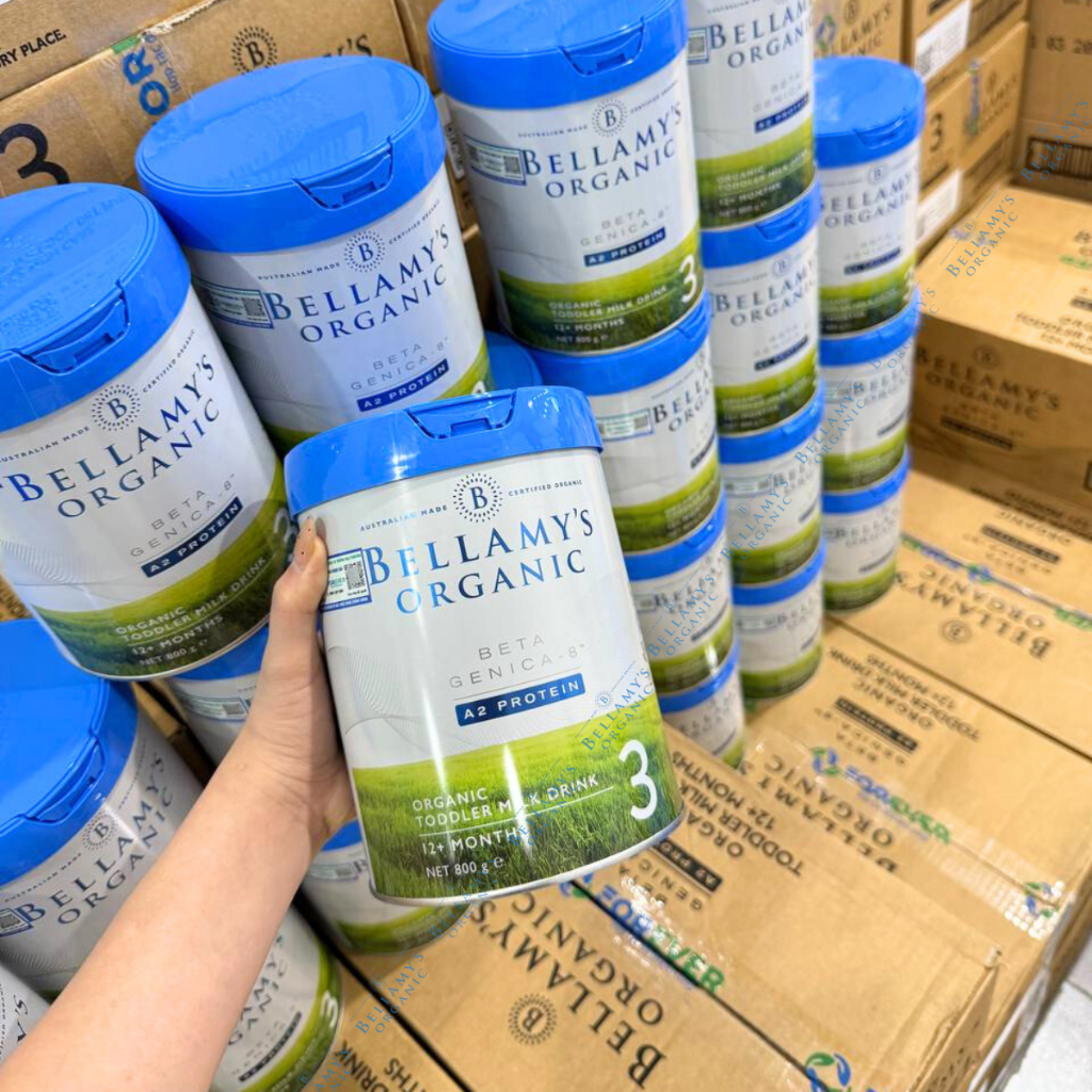 Sữa Bellamy Organic A2 Số 3 (1–3 Tuổi) – Mát Lành, Dễ Tiêu Hóa, Bé