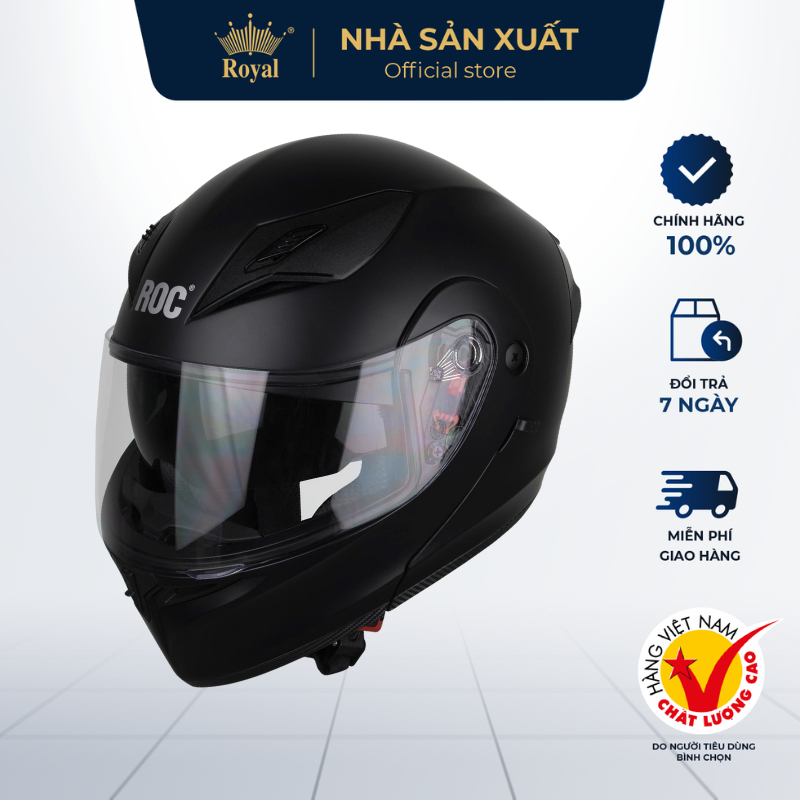 Mũ Fullface Lật Cằm Cao Cấp ROC Helmet R04 - Mũ Bảo Hiểm Hàng Đạt Chuẩn ...