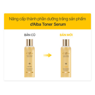 (Hàng Công TY) Nước Hoa Hồng d'Alba Vita Toning Toner Dưỡng Ẩm, Chống Lão Hoá 180ml Duduhouse