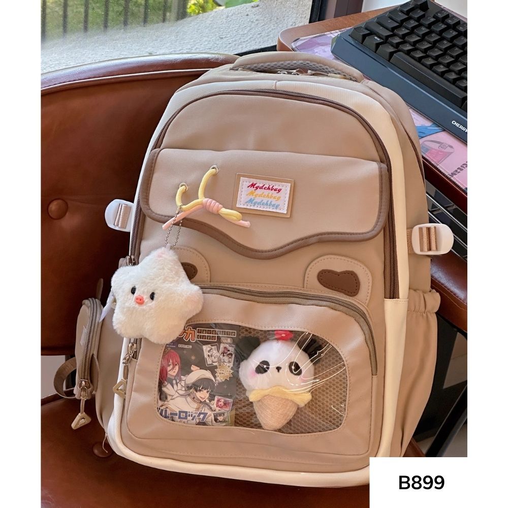 Balo đi học  thời trang hàn quốc cho học sinh cấp 2,cấp 3 nhiều ngăn vừa lap 15.6 in B899 gagastore