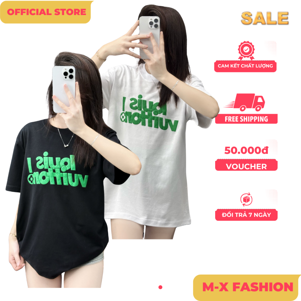 ÁO thun nam QC cổ tròn họa tiết thêu tay ngắn phong cách trẻ trung chuẩn from