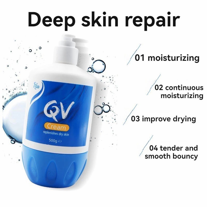 QV Cream Treatment And Relief For Dry Skin Conditions 500g / Kem Dưỡng Ẩm Phục Hồi Da Khô Nhạy Cảm QV Cream 500g