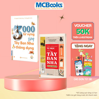 Sách - Combo 3000 Từ vựng+Tự học tiếng Tây Ban Nha Dành cho người mới bắt đầu - Kèm App Online