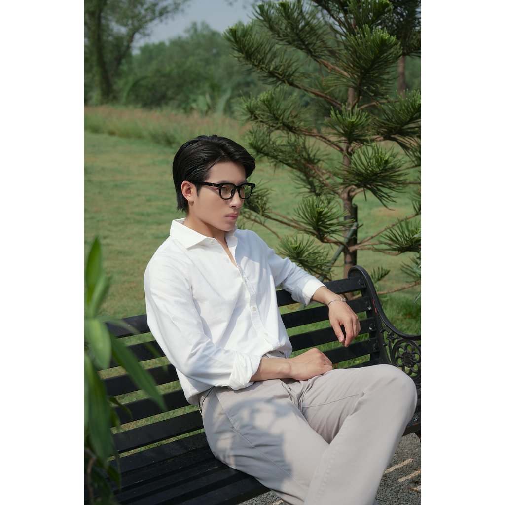Áo Sơ Mi Oxford Nam Dài Tay Cao Cấp NINOMAXX Chất 100% Cotton Thời Trang Trẻ Trung 2509023
