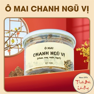 Ô mai chanh ngũ vị ngậm ho hiệu quả (Chanh xí muội, đồ ăn vặt) - Lãn Ông