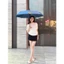 Ô Dù Tự Động Đóng Mở 2 Chiều trên 1000 lần, Che Mưa, Chống Nắng, ngăn 99% UV, Tay Cầm Gỗ Khắc Tên