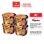 Set 4 Tô Mì Thịt Thật Thịt Bằm/ Mì Riêu Cua/ Mì Bò Cay 90gr/ Tô, Có Gói Thịt Thật, Tiện Lợi