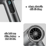 Máy Sấy Tóc USB Công Suất Cao - 100,000 Vòng/phút, Sạc Nhanh 18W, 3 Tốc Độ & 3 Nhiệt Độ, Thiết Kế Nhẹ 500g — ảnh 6