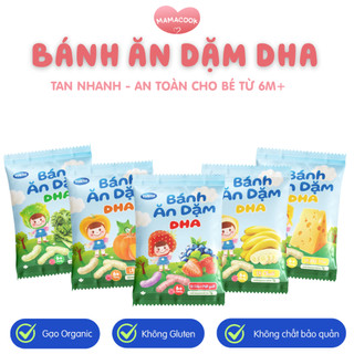 Bánh Ăn Dặm DHA Yobite 7Gr - Gạo Organic Tự Nhiên - Tan Nhanh, An Toàn - Hỗ Trợ Ăn Dặm Cho Bé 6M+