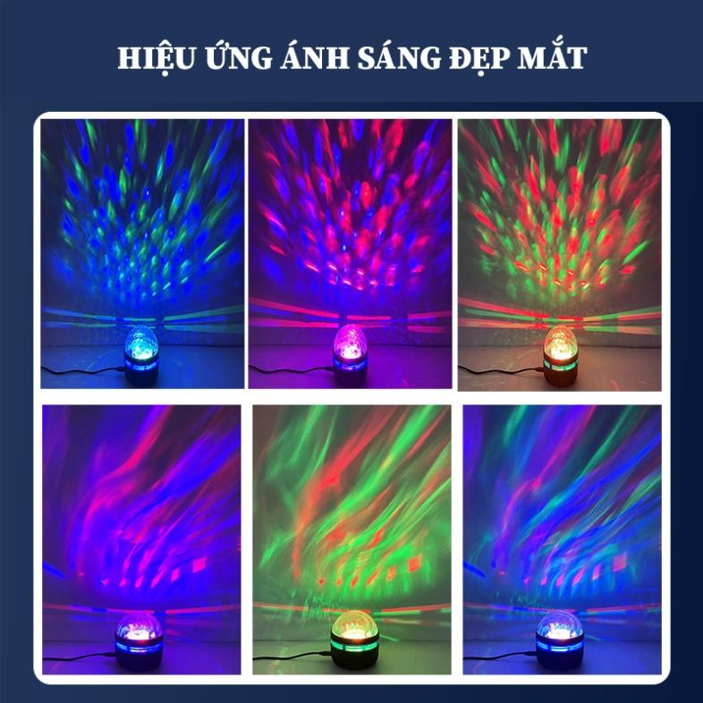 Đèn Cực Quang Q6s galaxy Chiếu Bầu Trời Hình Gợn Nước Tạo Không Gian Thư Giãn, Điều Khiển Từ Xa Trang Trí Phòng Ngủ
