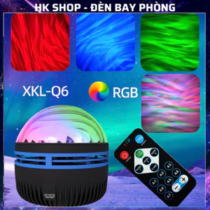 Đèn Cực Quang Q6s galaxy Chiếu Bầu Trời Hình Gợn Nước Tạo Không Gian Thư Giãn, Điều Khiển Từ Xa Trang Trí Phòng Ngủ