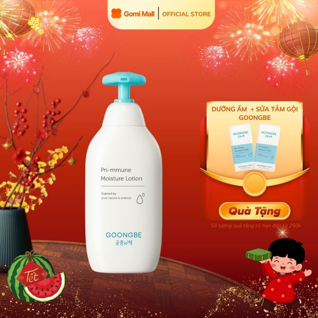 Lotion Dưỡng Ẩm Toàn Thân GOONGBE Primmune Moisture Lotion Dành Cho Bé ...