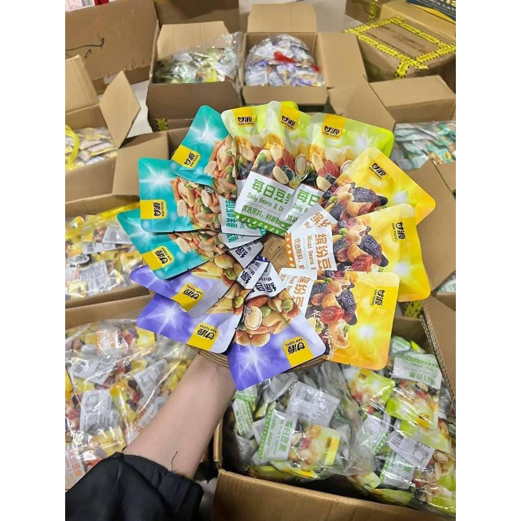 [Đủ Cân] 1 Kg Hạt Mix Dinh Dưỡng Trái Cây Sấy Giòn, Hạt Đậu Mix 7 Loại Hot 2026