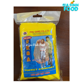 Áo Mưa Nilon Tiện Lợi Phú Sang Ép Vân Cao Cấp - Dày, Chống Nhăn, Tái Sử Dụng 1-2 Lần