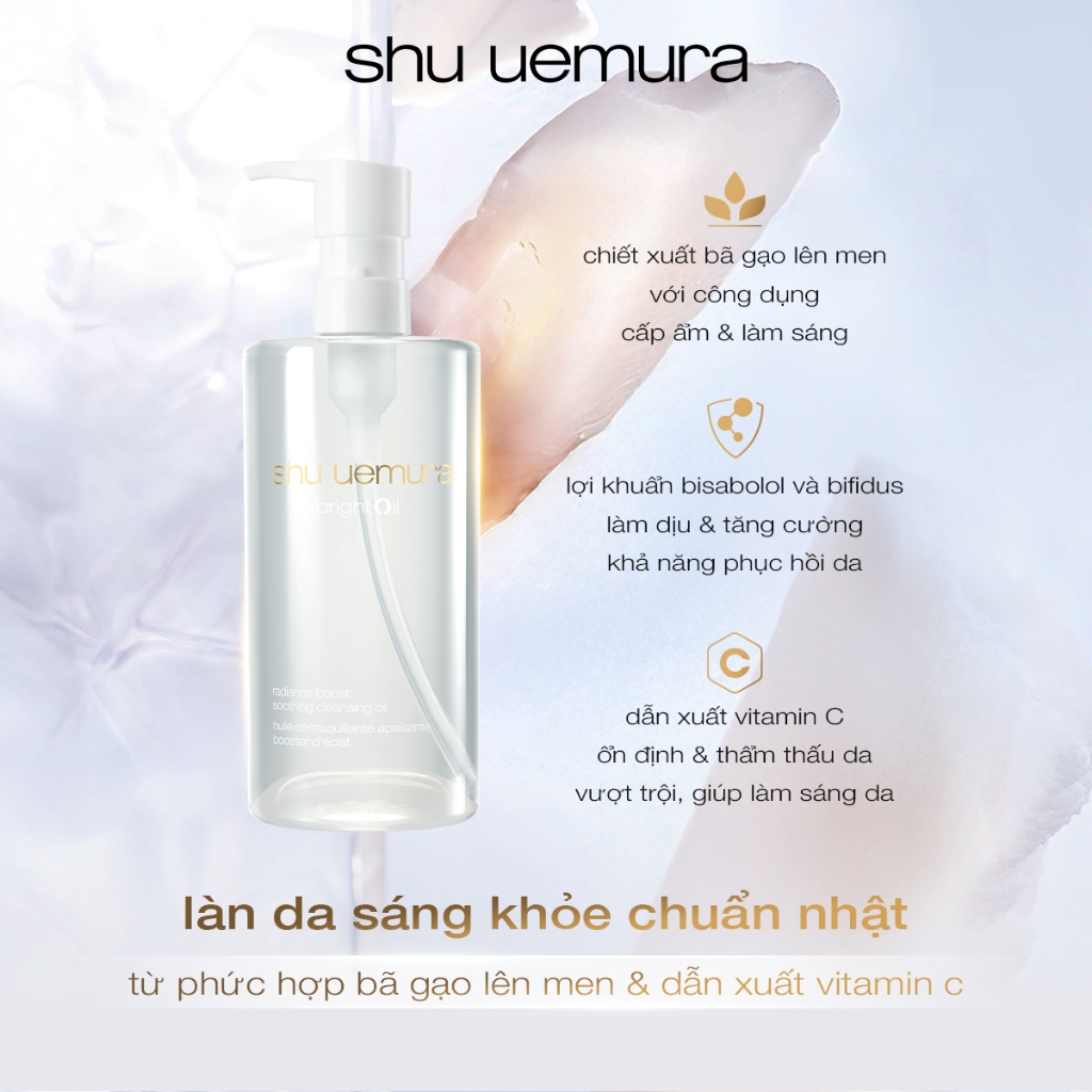 mới | dầu làm sạch brightOil cleansing oil 150ml, 3 trong 1 giúp da sạch sâu, khóa ẩm làn da đàn hồi rạng rỡ