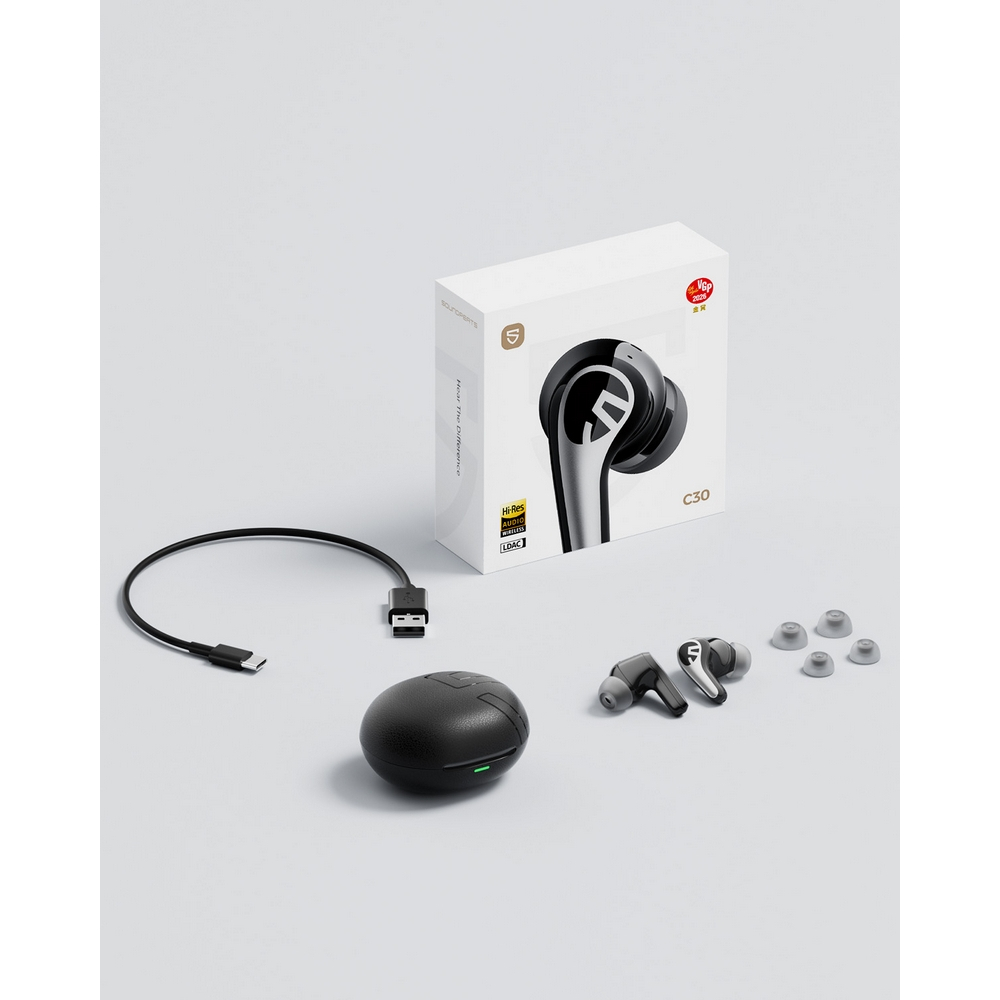 Tai Nghe Bluetooth 6.0  Soundpeats C30 - Hi Res Audio LDAC | ANC | Hỗ trợ app | Capsule 3 Pro / C30