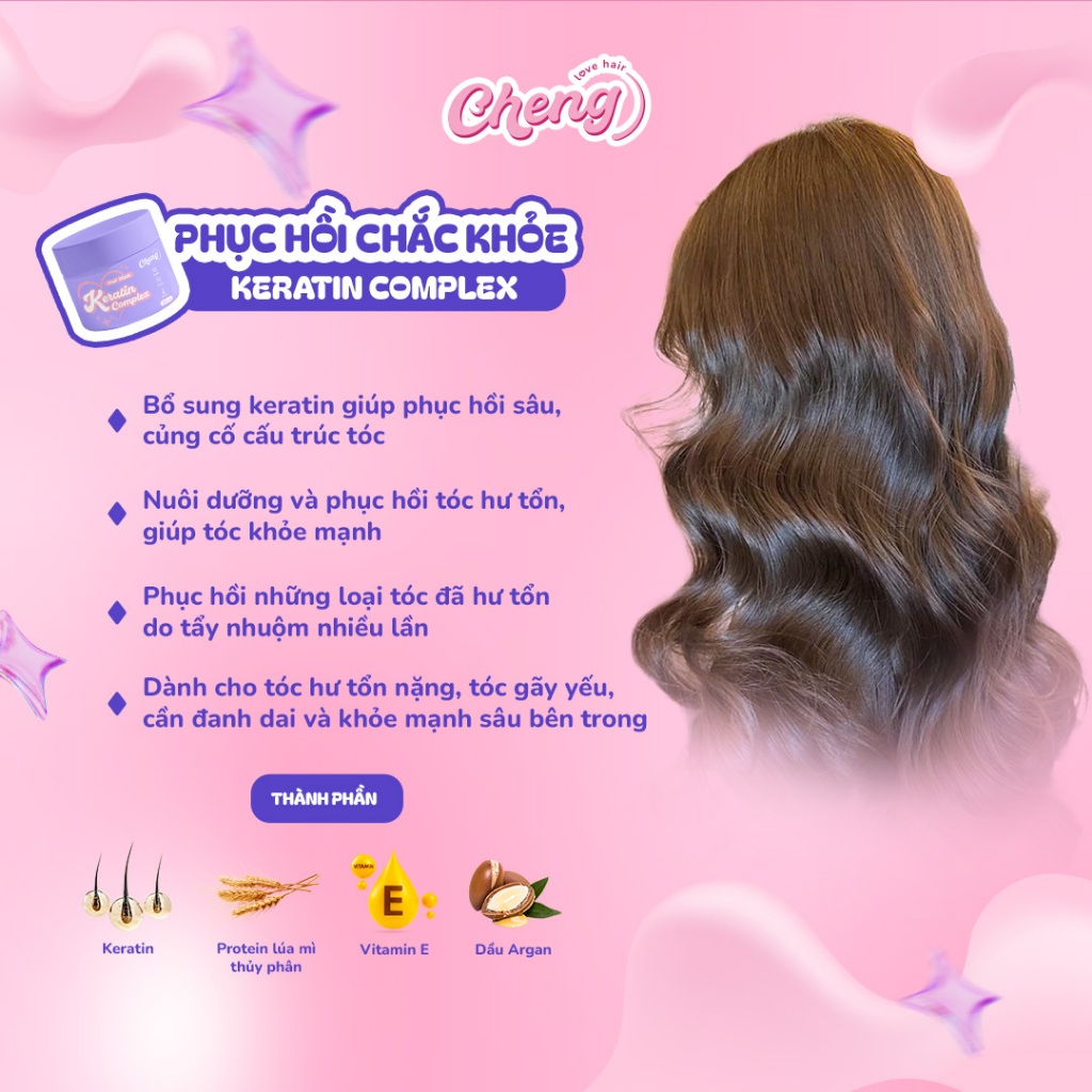 Kem ủ tóc Chenglovehair siêu mềm mượt, phục hồi tóc, hũ 300ml tiện lợi | Chenglovehair, Chenglovehairs
