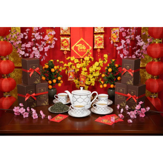 SET AN GỒM TRÀ VÀ MẬT ONG