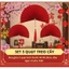 SÉT 3 QUẠT TREO NHUNG ĐỎ DECOR TẾT CÓ SẴN TUA RUA