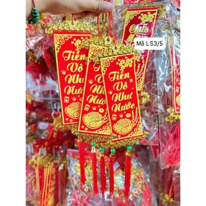 LIỄNG TREO CÂY MAI DECOR TẾT – ĐỎ VÀNG MAY MẮN