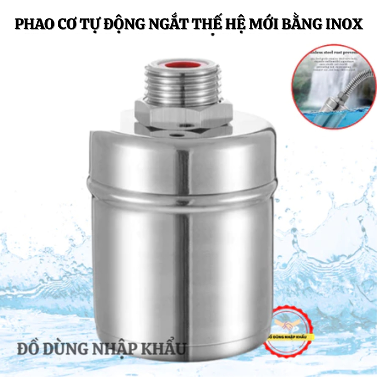 Van phao cơ thông minh tự ngắt khi nước đầy phao thế hệ mới chất liệu inox cao cấp