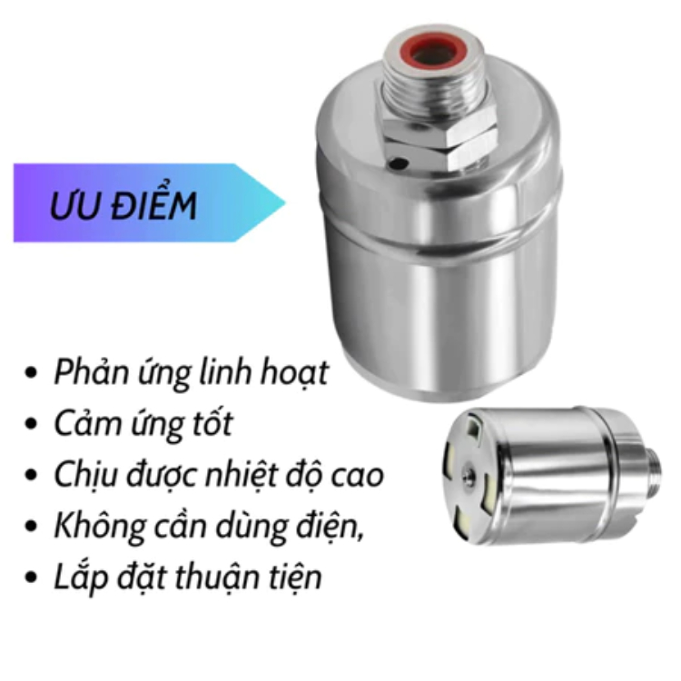 Van phao cơ thông minh tự ngắt khi nước đầy phao thế hệ mới chất liệu inox cao cấp