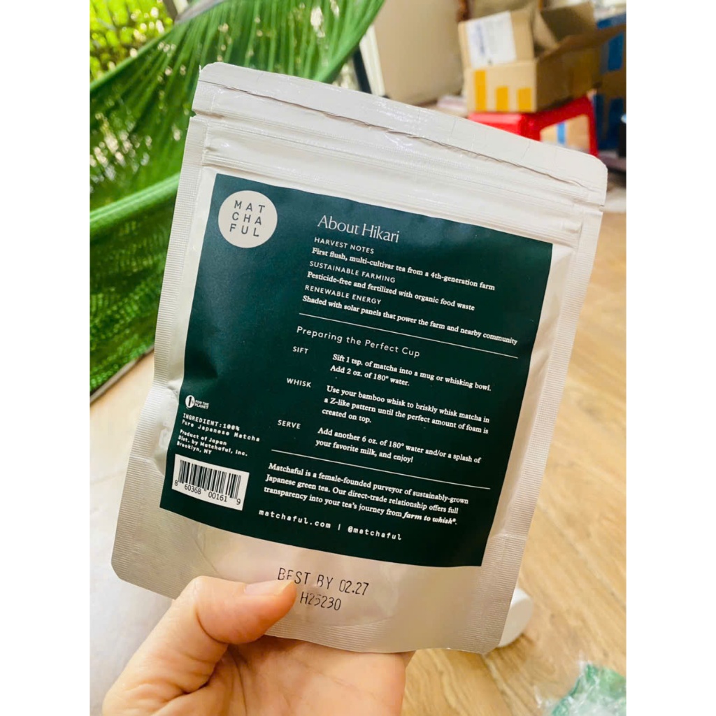 Bột trà xanh Matcha nguyên chất hảo hạng 100g-Hikari Matchaful
