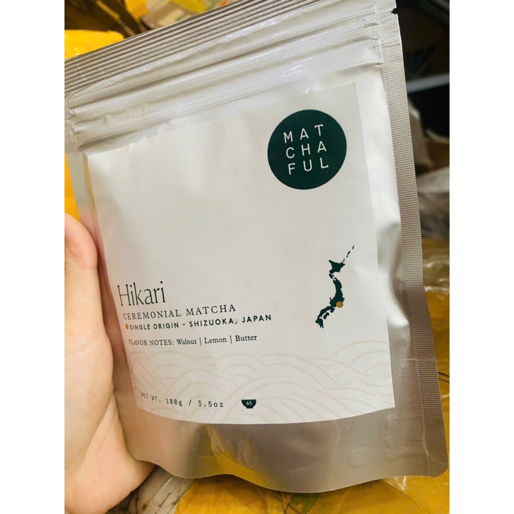 Bột trà xanh Matcha nguyên chất hảo hạng 100g-Hikari Matchaful