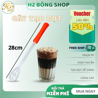 Cây khuấy tạo bọt, cây đánh trứng bằng nhựa cao cấp