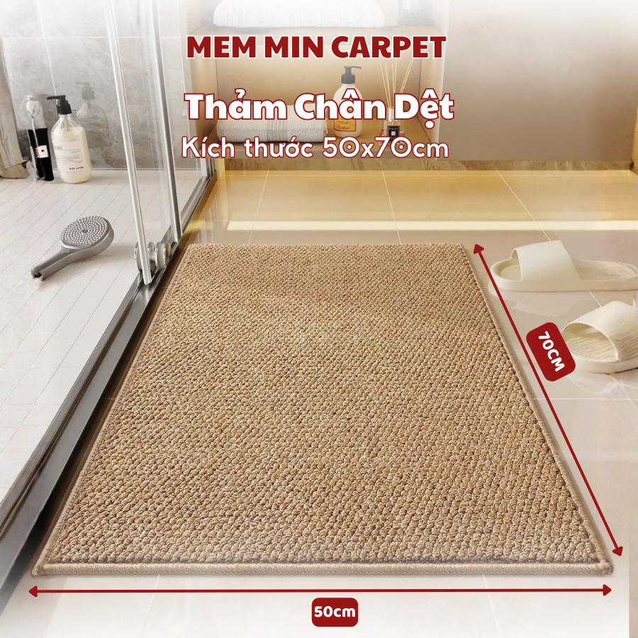 (TH111) Thảm chân dệt Memmincarpet basic siêu hot ,chống trơn trượt, thấm hút siêu nhanh, không ẩm mốc
