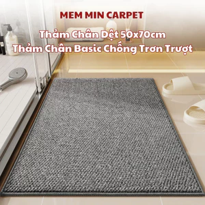 Thảm chân dệt Memmincarpet basic siêu hot ,chống trơn trượt, thấm hút siêu nhanh, không ẩm mốc