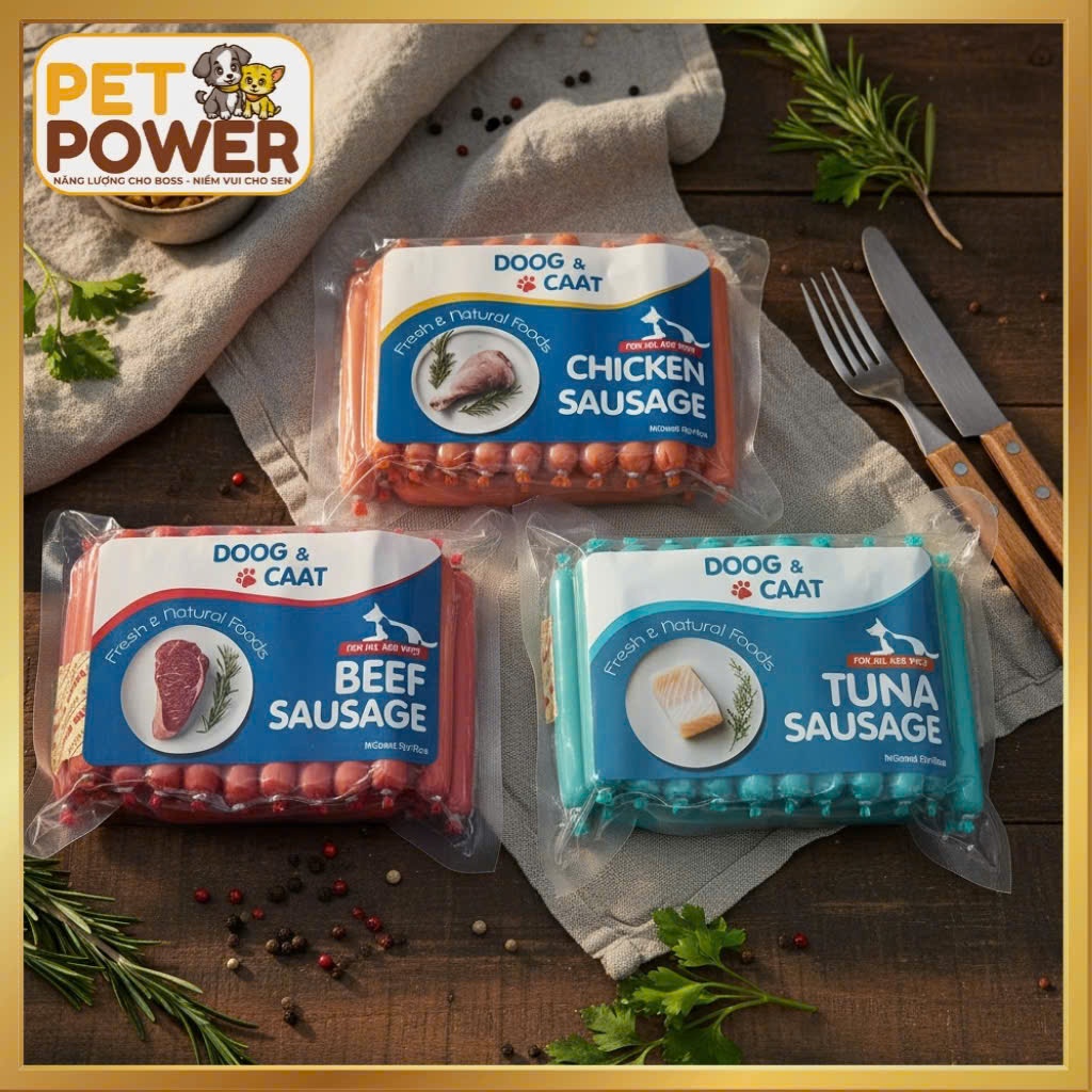 Xúc xích chó mèo DOOG & CAAT 15gr x 30 cái
