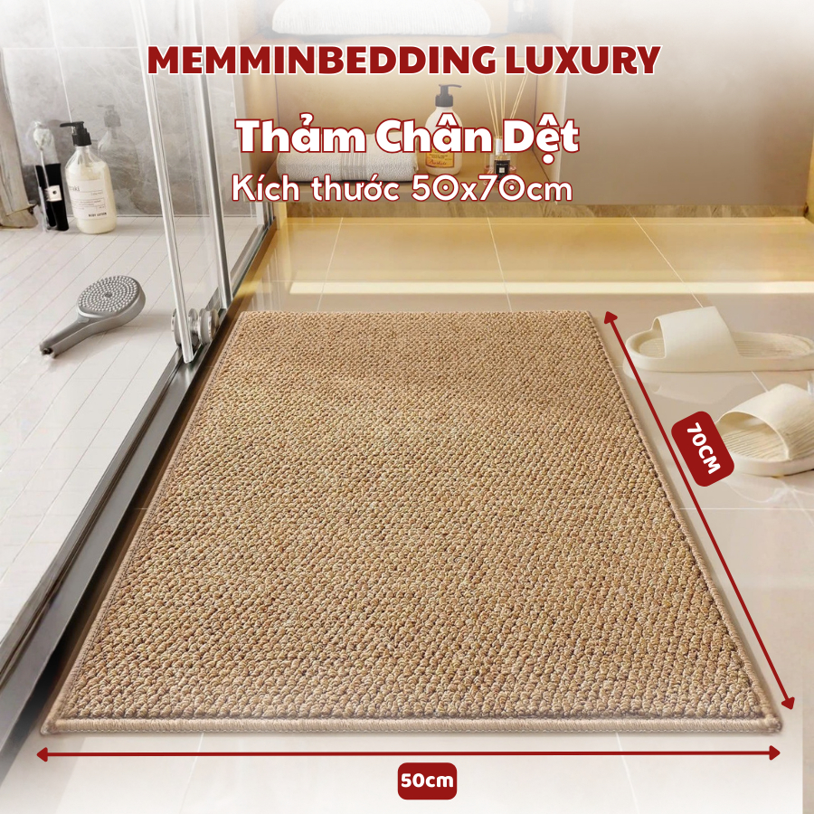 (TH111) Thảm chân dệt Memminbedding Luxury basic siêu hot ,chống trơn trượt, thấm hút siêu nhanh, không ẩm mốc