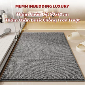 Thảm chân dệt Memminbedding Luxury basic siêu hot ,chống trơn trượt, thấm hút siêu nhanh, không ẩm mốc