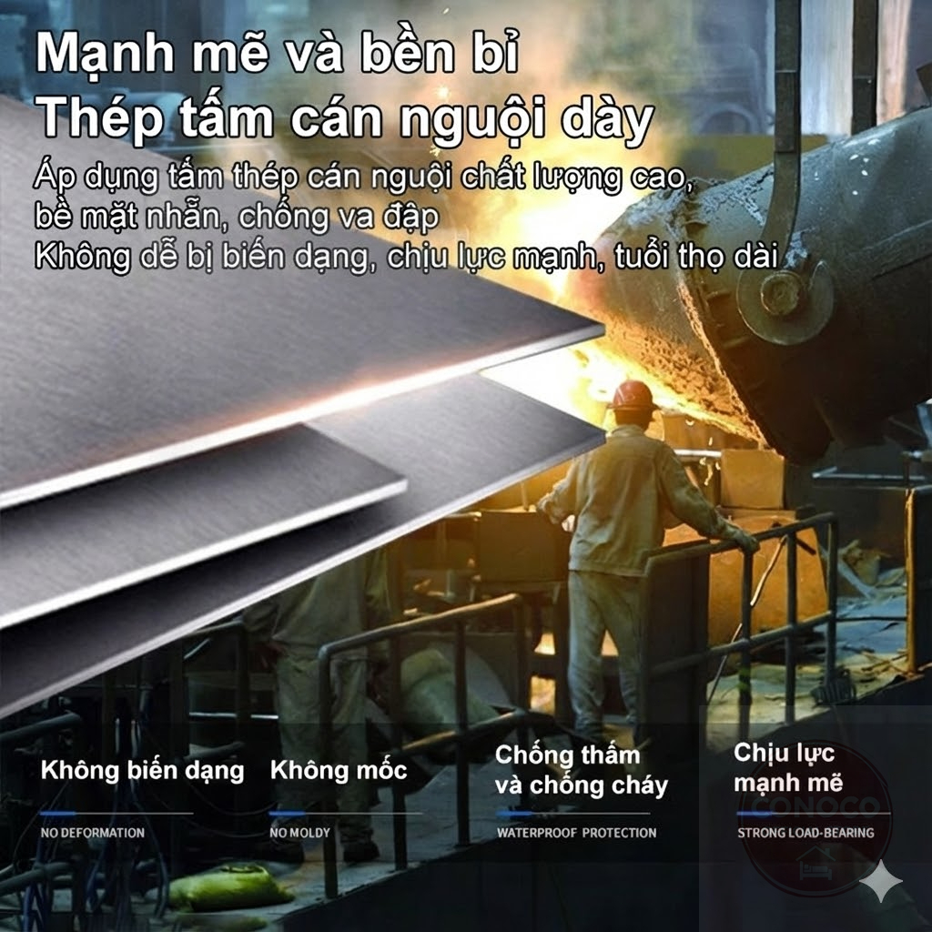 CONOCO Giường tầng sắt  để vừa bàn làm việc thép carbon chống rung lắc tiết kiệm không gian