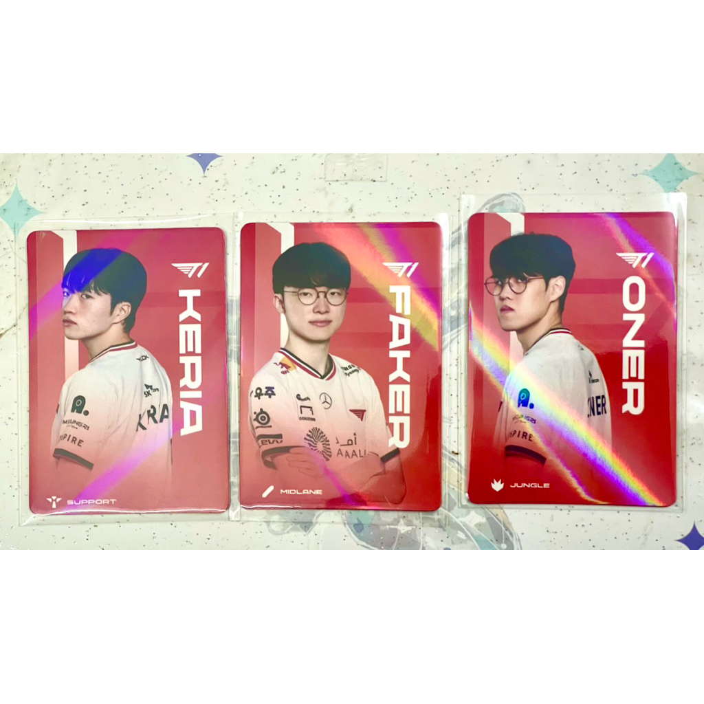 T1 Faker/Oner/Keria card CGV hàng chính hãng (card cán holo