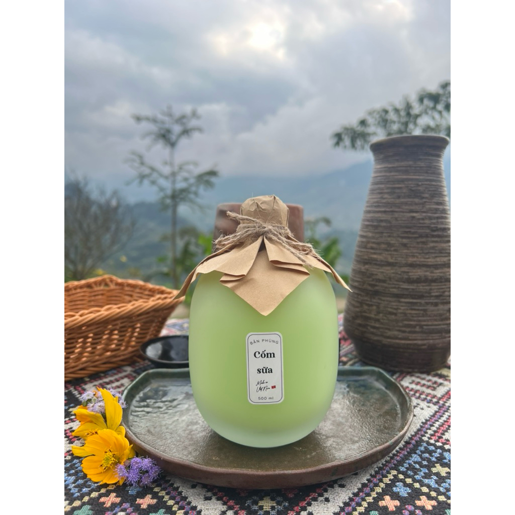Bản Phùngg- Cốm Sữa Thủ Công Tây Bắc, Ngâm Từ Những Hạt Cốm Non Dẻo Của Vùng Núi Ngọt Nhẹ Dễ Uống
