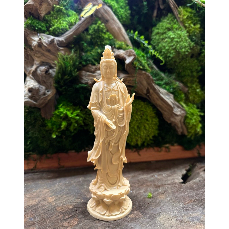 tượng Đại Thế Chí Bồ Tát cao 20cm bằng đá đúc( nhiều màu). Trang trí trên ô tô, tiểu cảnh, bonsai, ghép lũa, để bàn trà