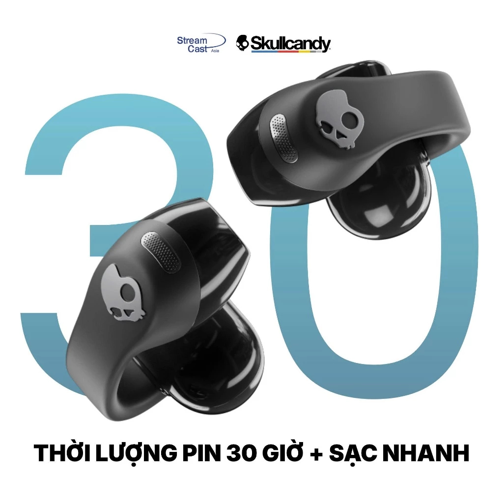 Tai nghe Bluetooth Skullcandy Push 720 Open Ear - Pin trâu chống nước IPX4 - Bảo hành chính hãng | BigBuy360 - bigbuy360.vn