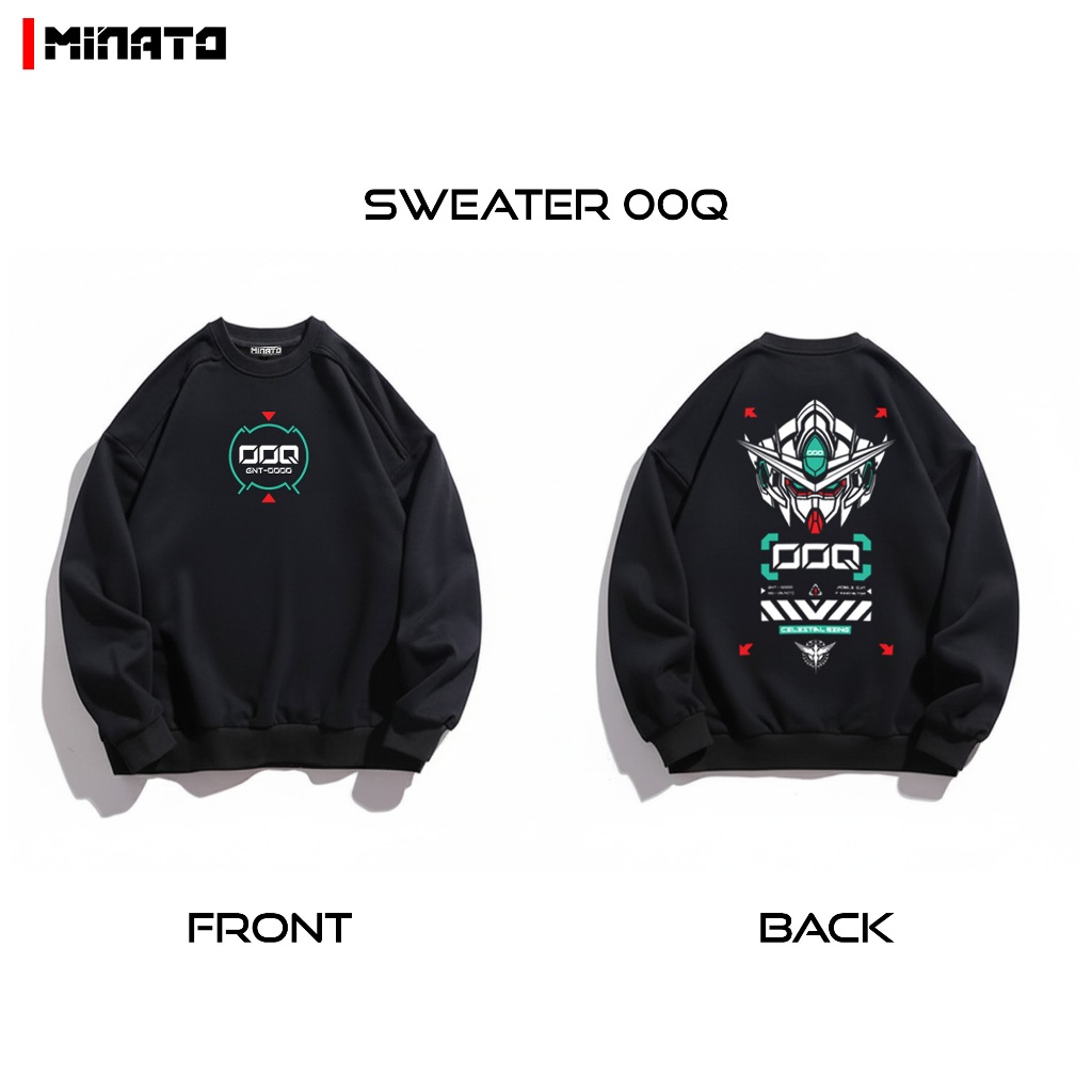 Áo Sweater Nỉ Chân Cua 00 G.U.N.D.A.M Oversized Nam Nữ