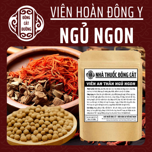 Thảo mộc thiên nhiên - Đông Cát Đường - Hoàn tán mất ngủ, đinh lăng, tâm sen, hạt muồng, lá vông - Túi 500v