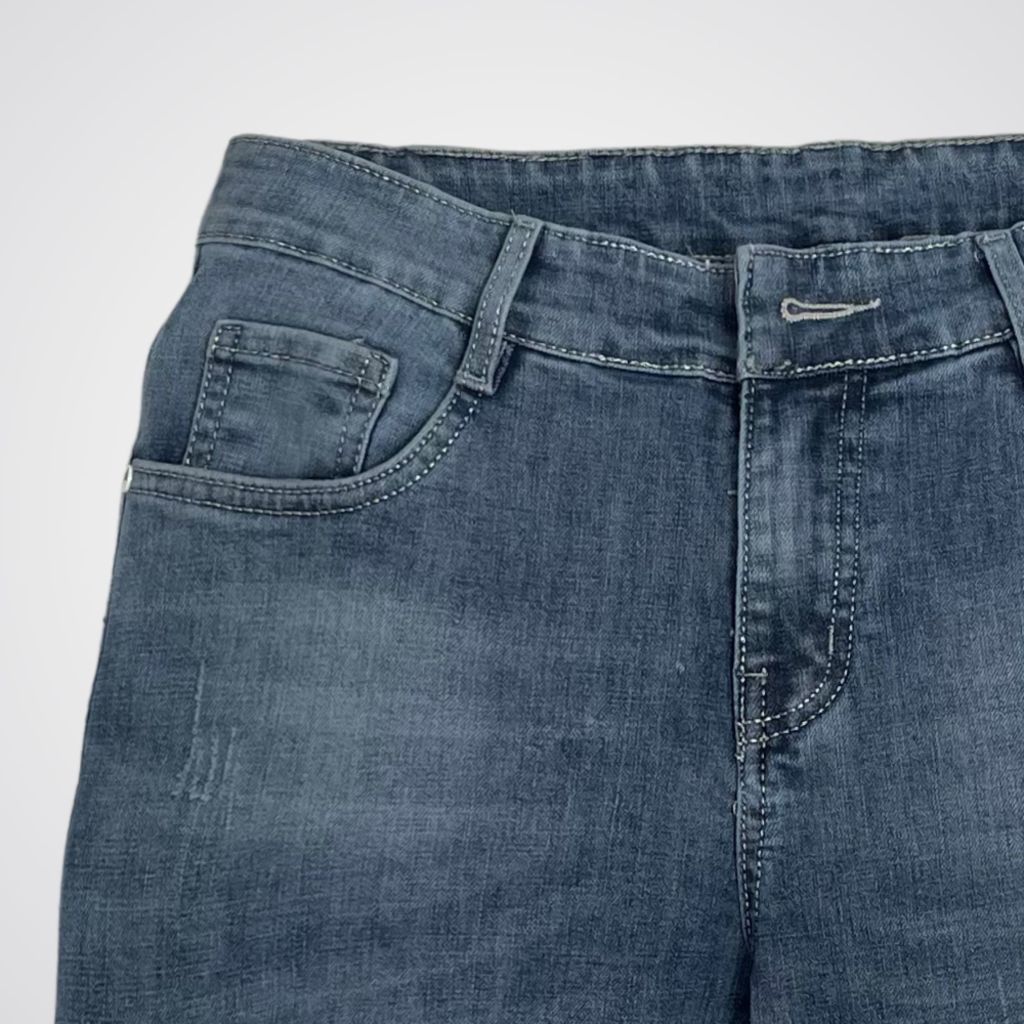 Quần Short Jean Nam Co Giãn 4 Chiều Form Trên Gối Mặc Hè Thoải Mái TM JEAN FOR MEN